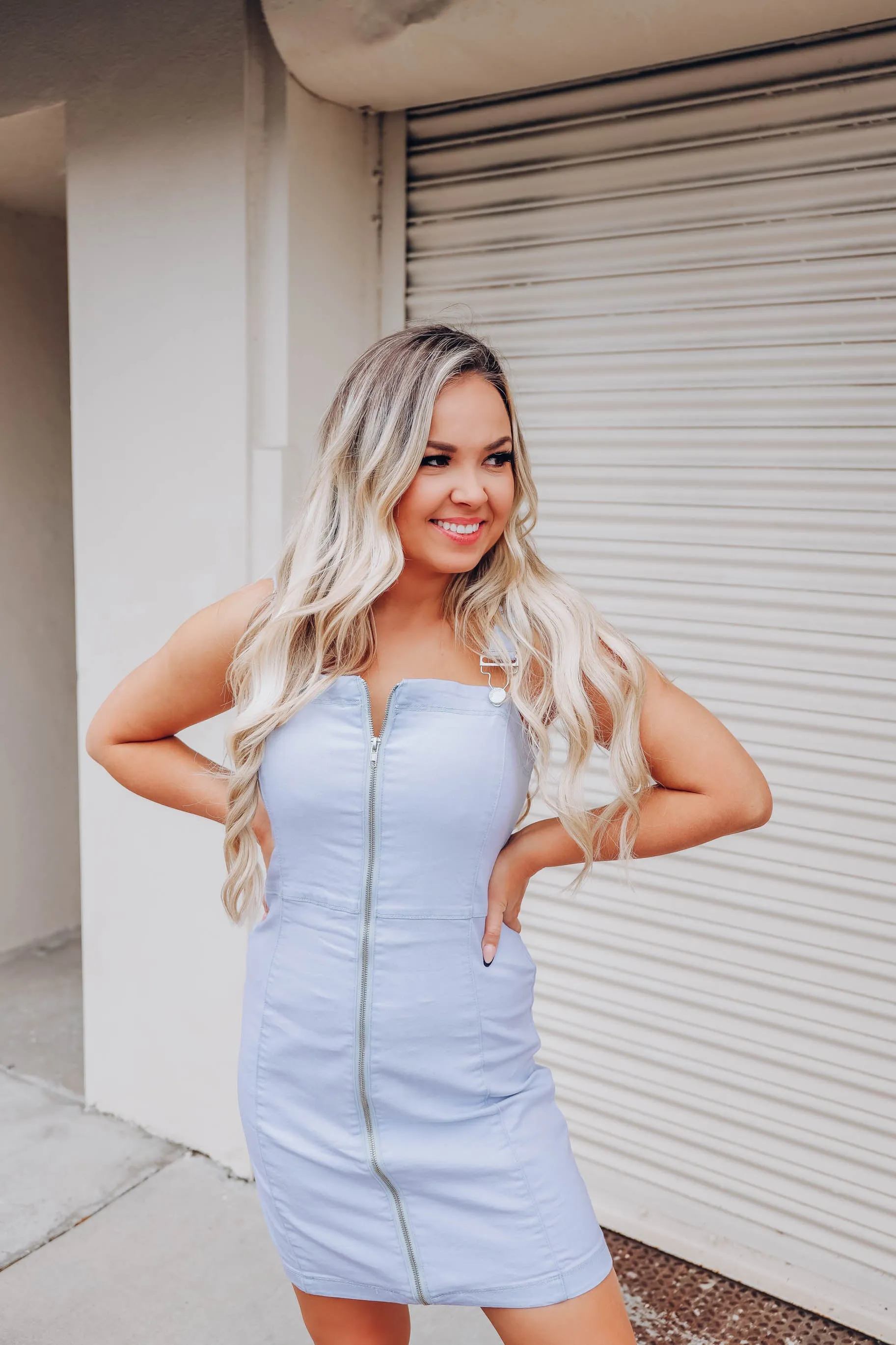 Vintage Fitted Jean Dress