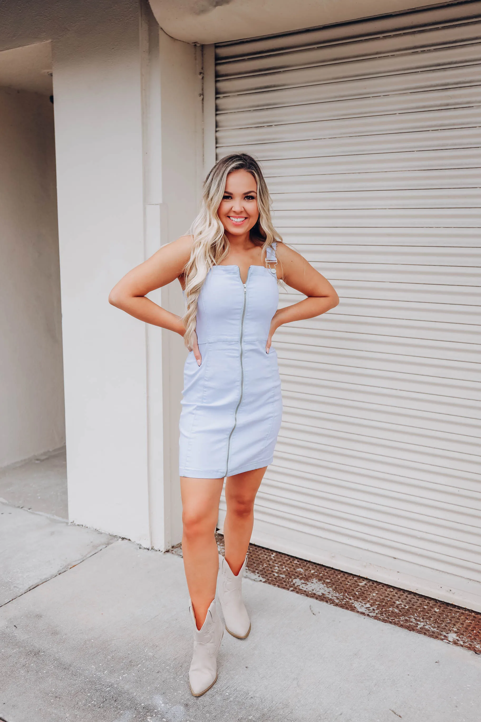 Vintage Fitted Jean Dress