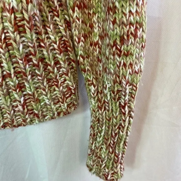 Vtg FDJ French Dressing Fall Chucky Knit Button Closure Med Cardigan