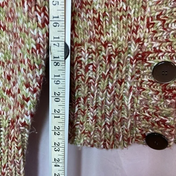 Vtg FDJ French Dressing Fall Chucky Knit Button Closure Med Cardigan
