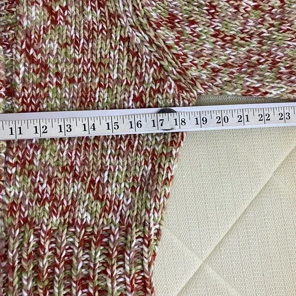 Vtg FDJ French Dressing Fall Chucky Knit Button Closure Med Cardigan