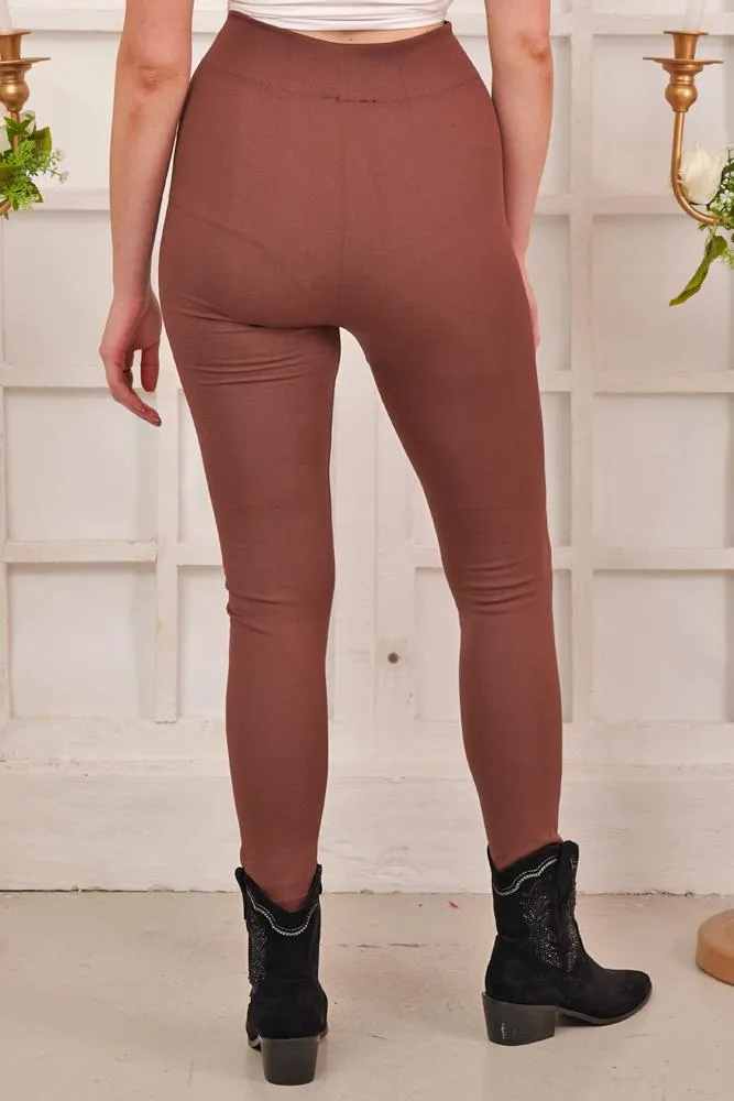 Warm Thick Seamless Fleece Leggings