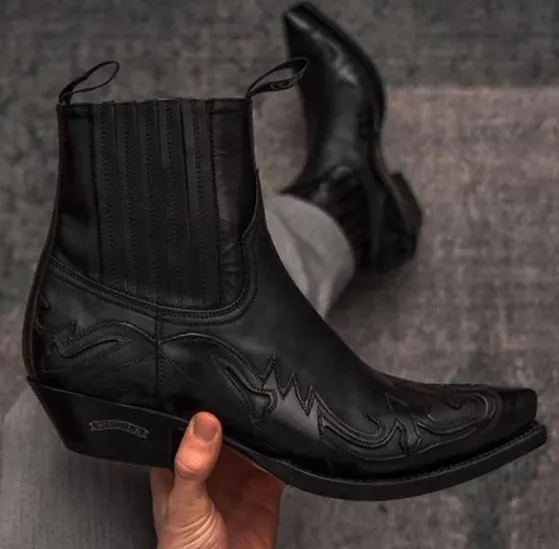 Winter Fashion British Men Top Quality PU Leather Slip on Boots Breathable Chelsea Boots Male Casual Zapatos De Hombre