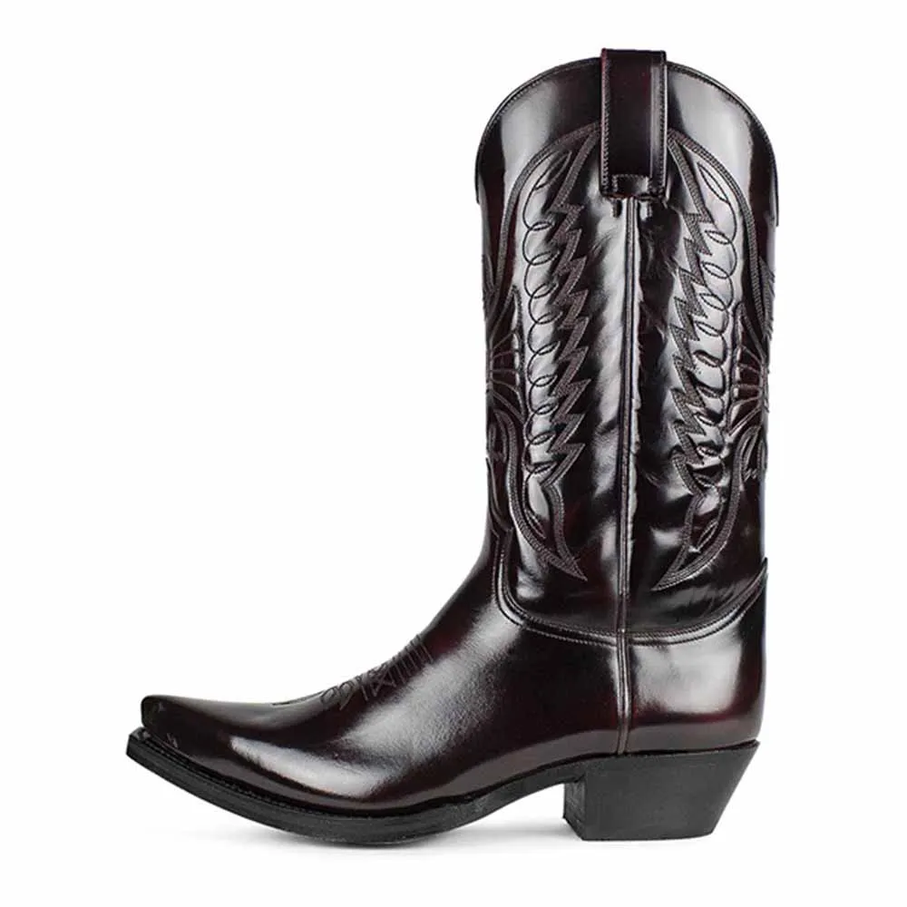Women's Embroidered Western Boots Cowgirl Boots Mid Calf Cowboy Boots Size 5-14.5