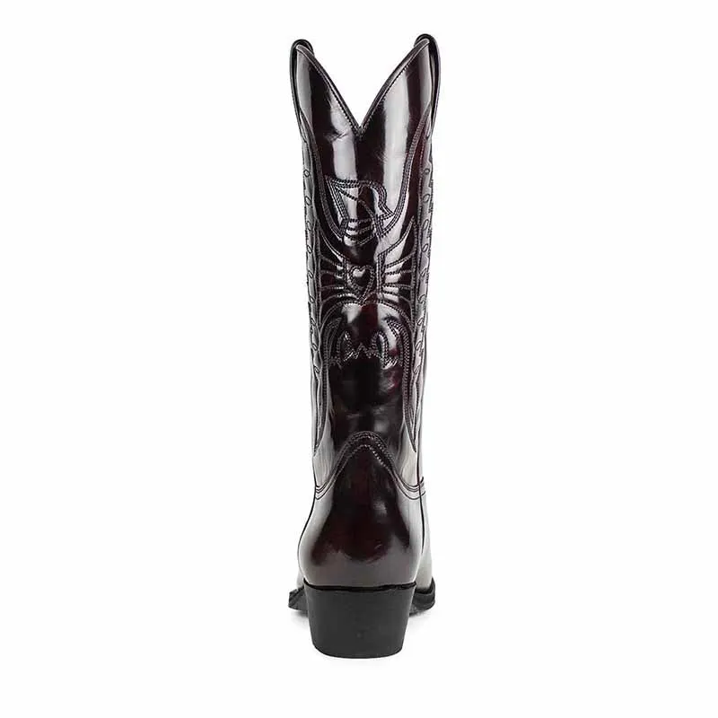 Women's Embroidered Western Boots Cowgirl Boots Mid Calf Cowboy Boots Size 5-14.5