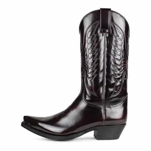 Women's Embroidered Western Boots Cowgirl Boots Mid Calf Cowboy Boots Size 5-14.5