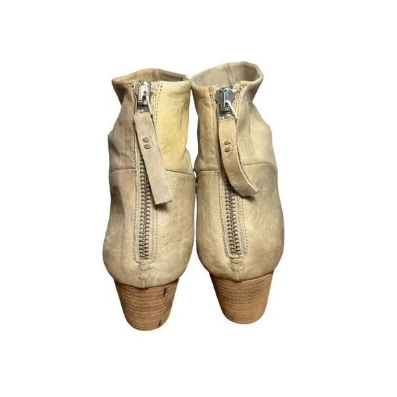 Women’s Halmanera brown leather booties size 7.5 made in Italy