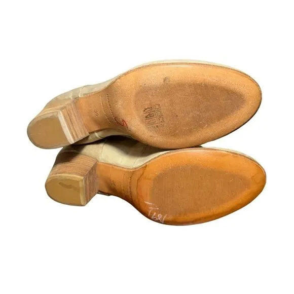 Women’s Halmanera brown leather booties size 7.5 made in Italy