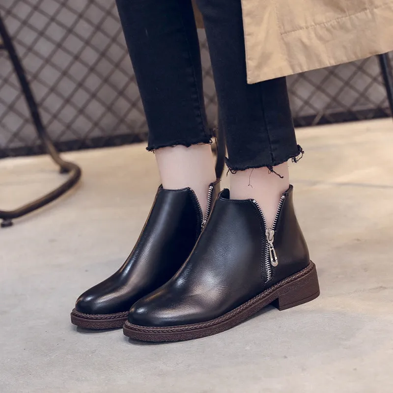 Women's shoes wild thick with ankle boots