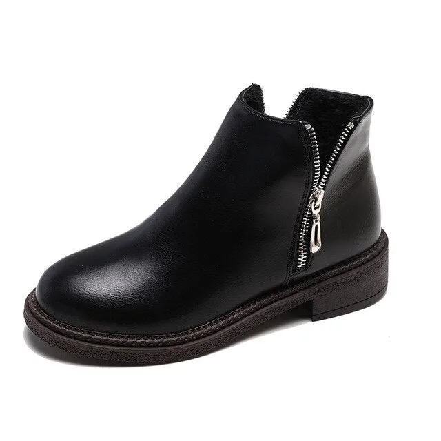 Women's shoes wild thick with ankle boots