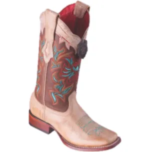 Women’s Vintage Boots Wide Square Toe