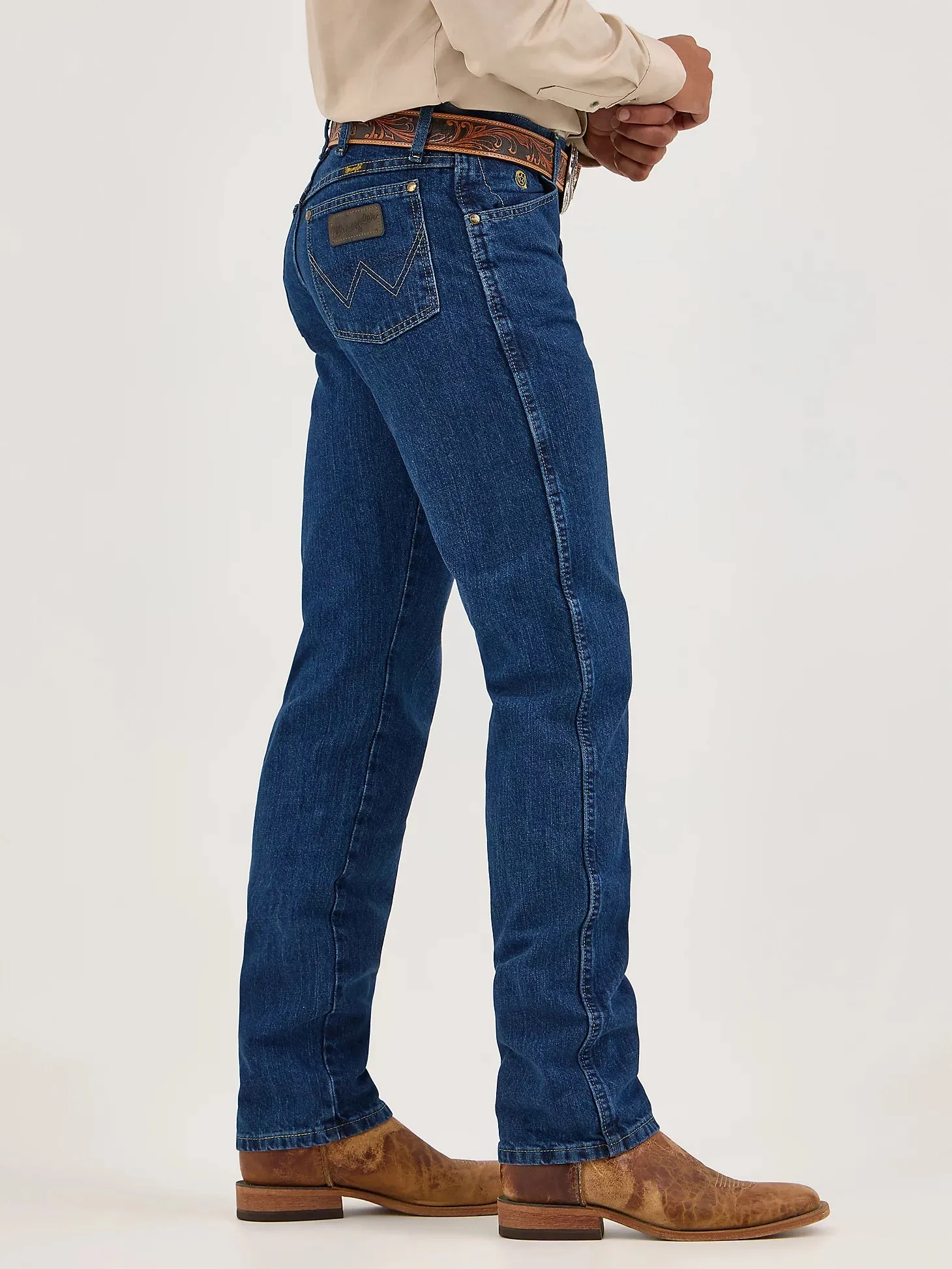 Wrangler Men's George Strait Cowboy Cut Original Fit Jean Dark Stone 13MGSDS
