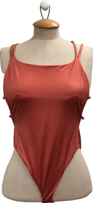 Yamamay Orange Strappy Back Bodysuit UK 10
