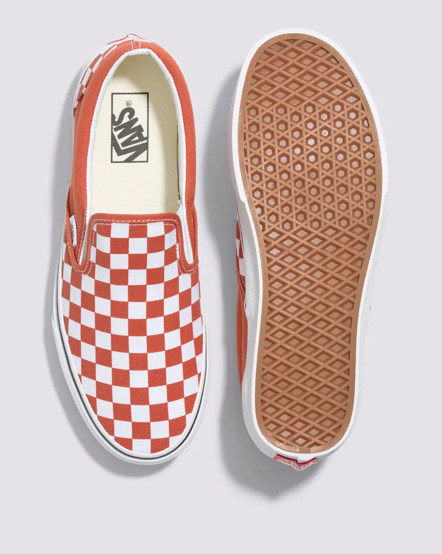 Zapatilla Classic Slip-On Color Theory Checkerboard Burnt Ochre