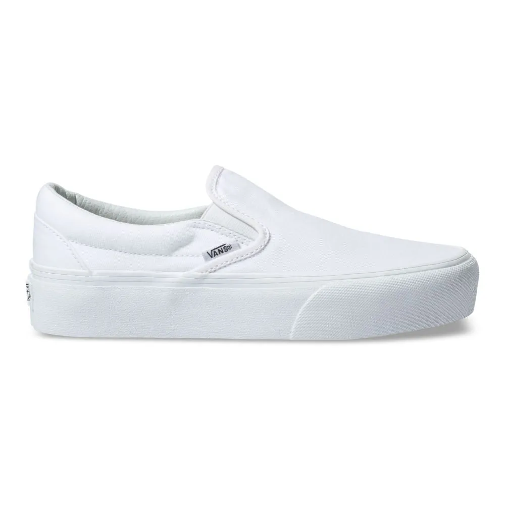 Zapatillas Classic Slip-On Platform True White
