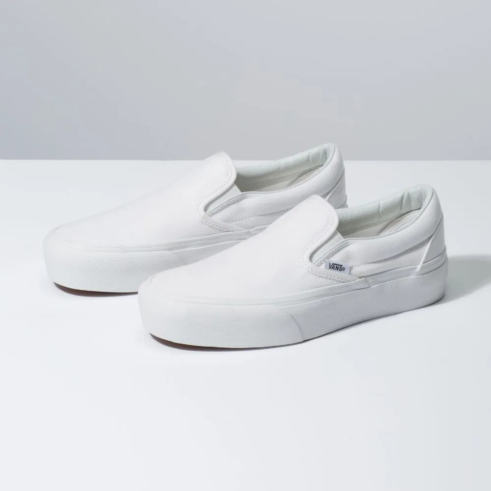Zapatillas Classic Slip-On Platform True White