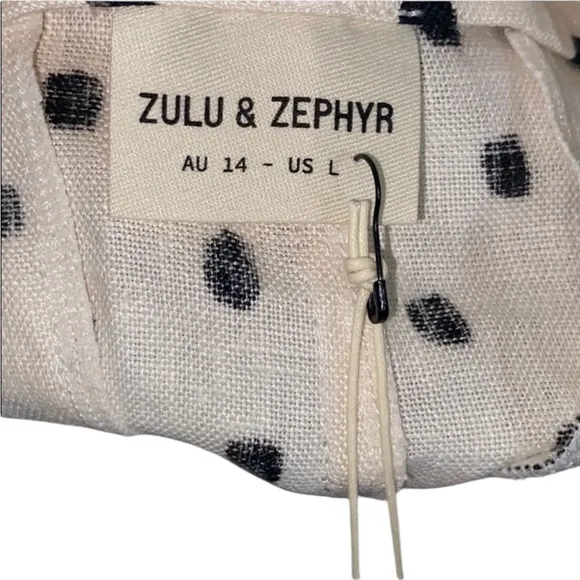 Zulu &amp; Zephyr Polka Dot Shorts - Cream and Black